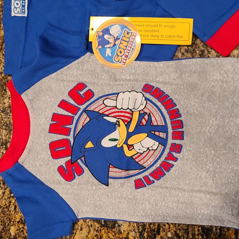 Sonic the Hedgehog Little Boys Pajama Size 4